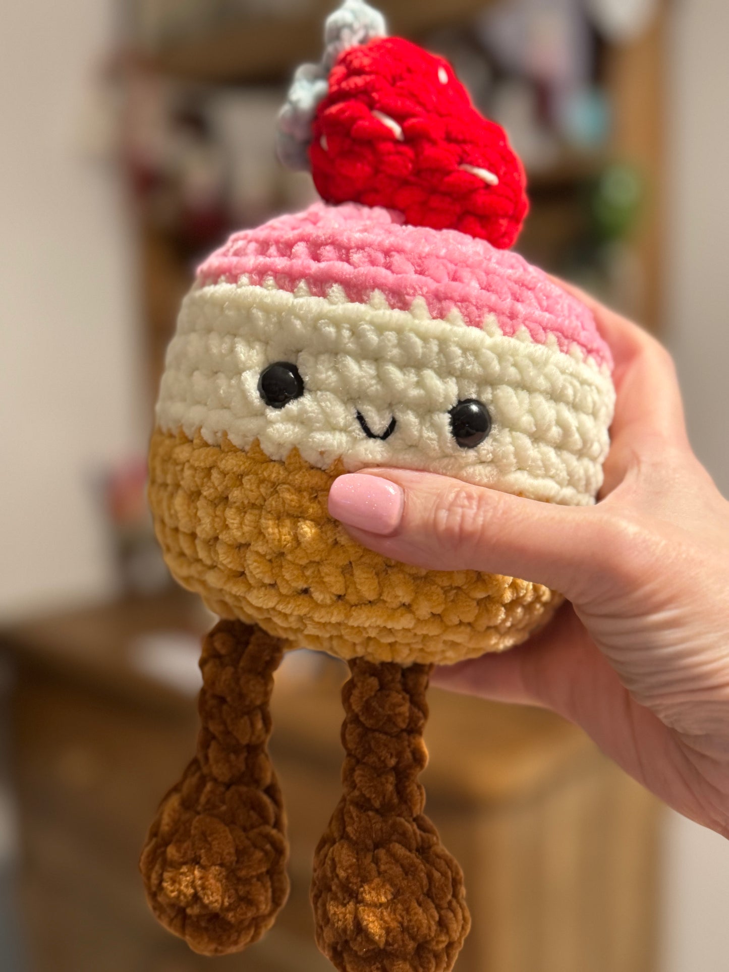 Berry Belle Crochet Cheesecake Plush