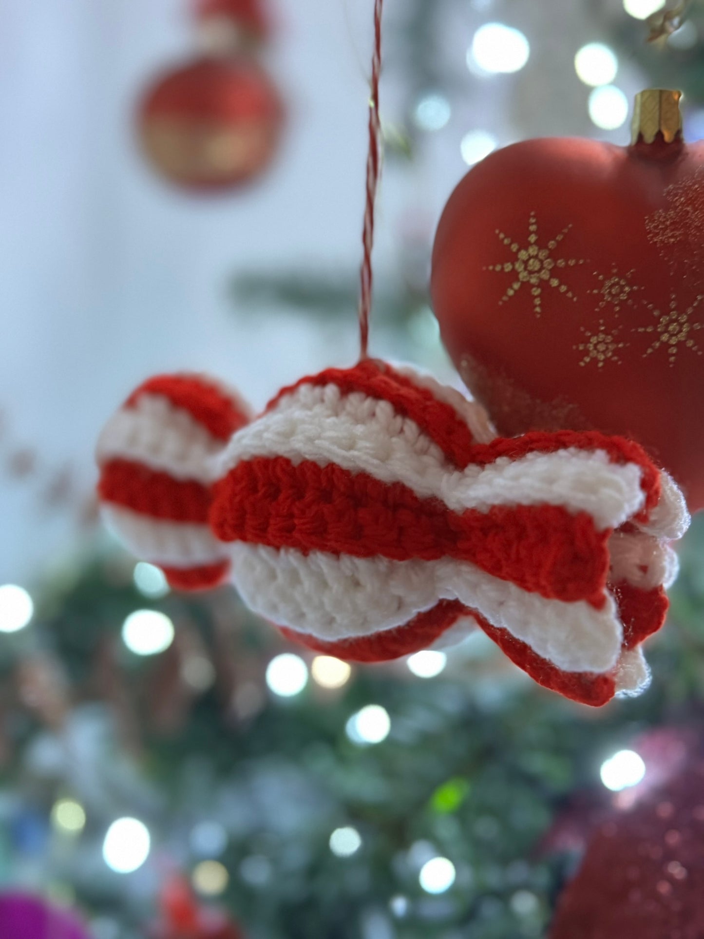 Crochet Christmas Candy Sweet Tree Decoration