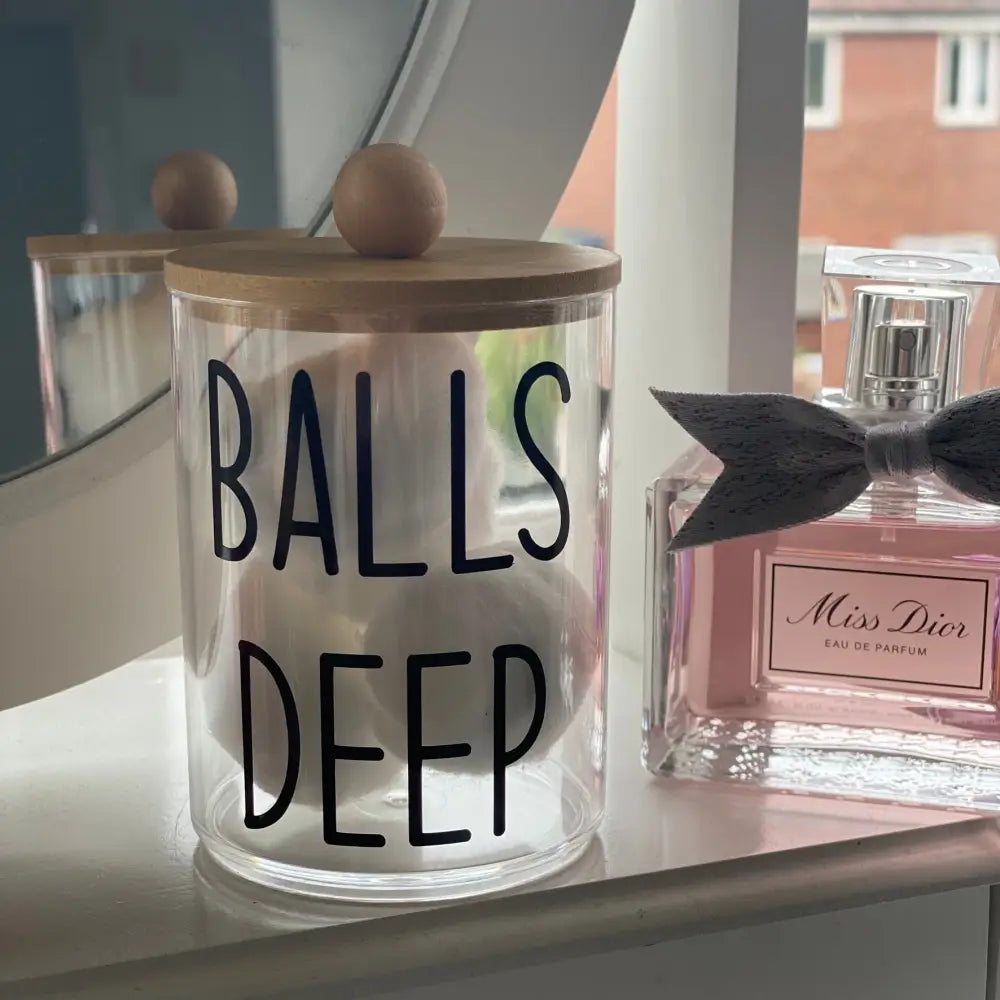 Funny Rude Storage Stuff - Balls Deep - HOME DECOR