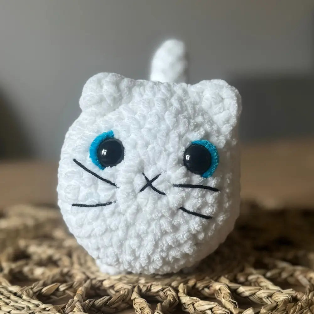 Kittens For Sale - stuffed crocheted cat - White - GIFT