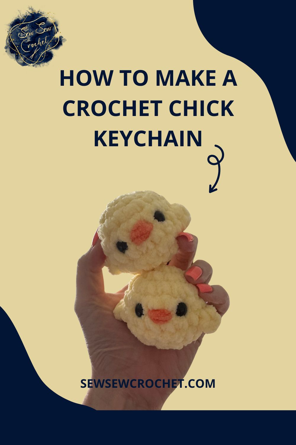 Crochet Chick Keychain Pattern – Digital download Only