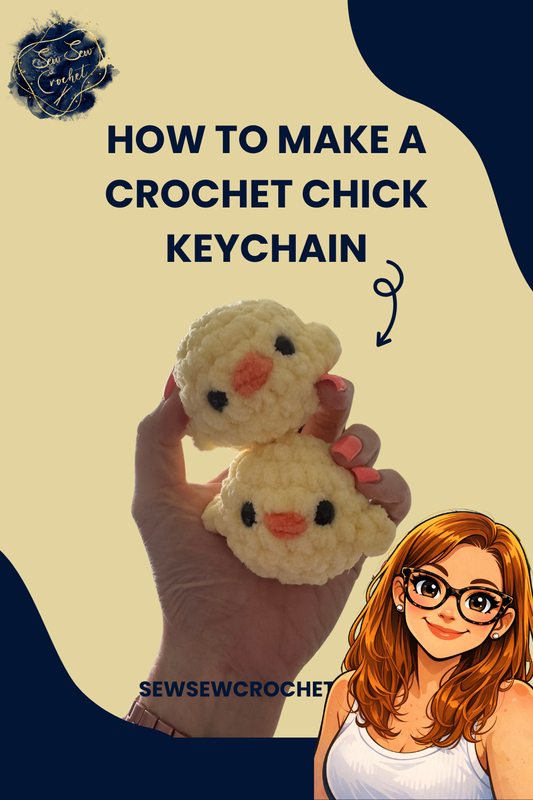 Crochet Chick Keychain Pattern – Digital download Only