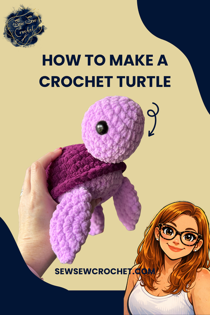 Crochet Turtle Pattern - PDF Digital Download
