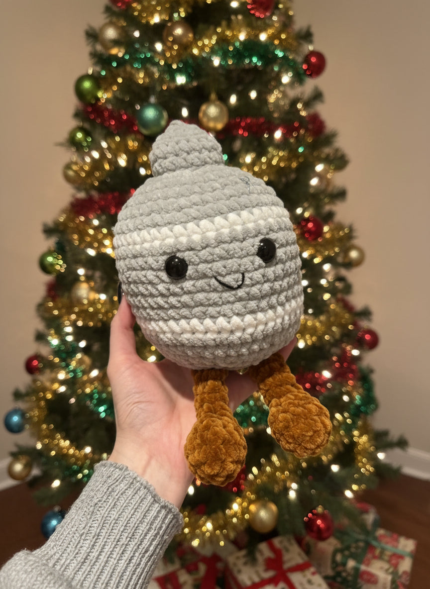 Crochet Grey Bauble