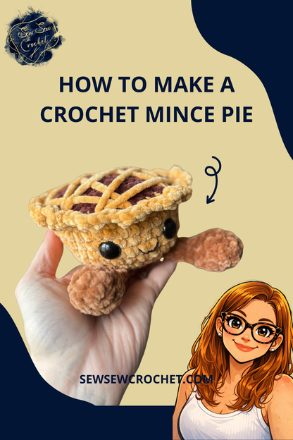 Crochet Mince Pie Pattern - PDF Digital Download