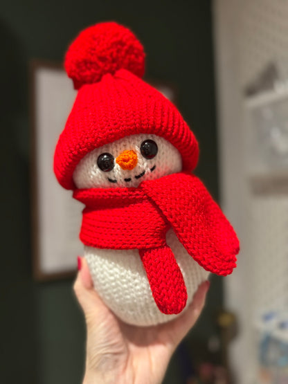 Red Knitted Snowman