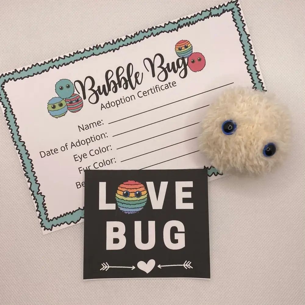 Bubble Bug with Adoption Certificate valentines gift. - GIFT