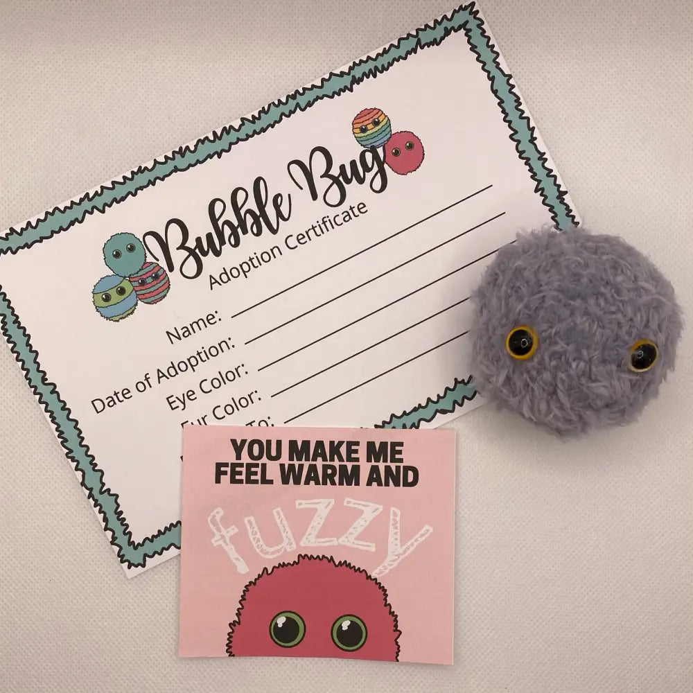 Bubble Bug with Adoption Certificate valentines gift. - GIFT