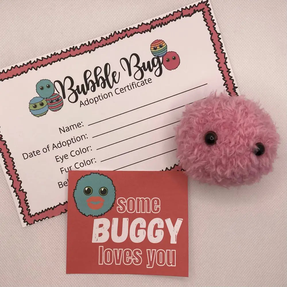 Bubble Bug with Adoption Certificate valentines gift. - GIFT