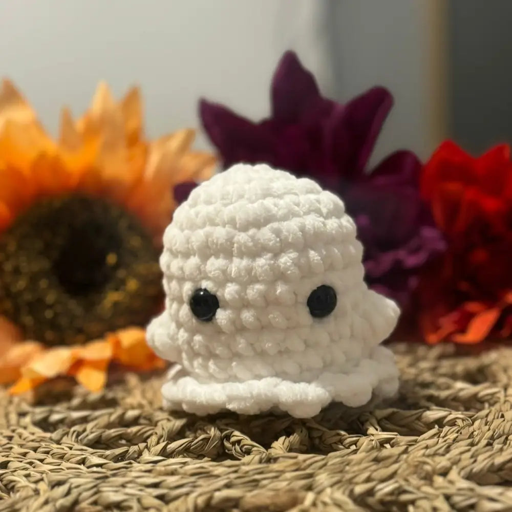 Crocheted White Halloween Ghost - Small - Halloween