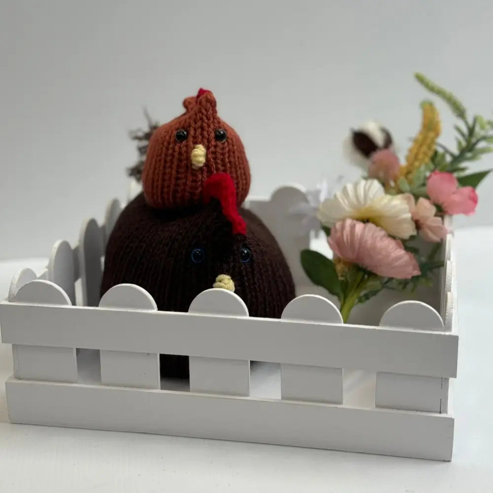 Handcrafted Knitted Chicken Decor - ’Chick Chick Chick Lay a Little Egg for Me’ - HOME DECOR