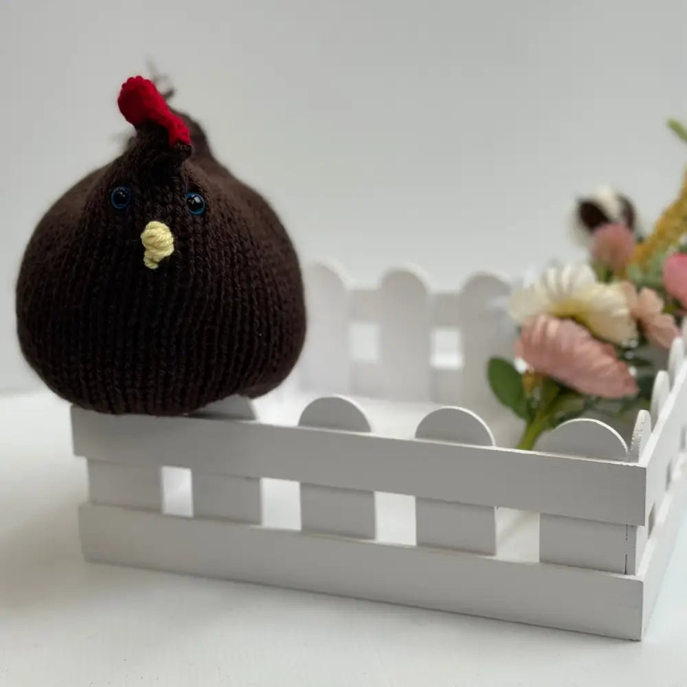 Handcrafted Knitted Chicken Decor - ’Chick Chick Chick Lay a Little Egg for Me’ - HOME DECOR