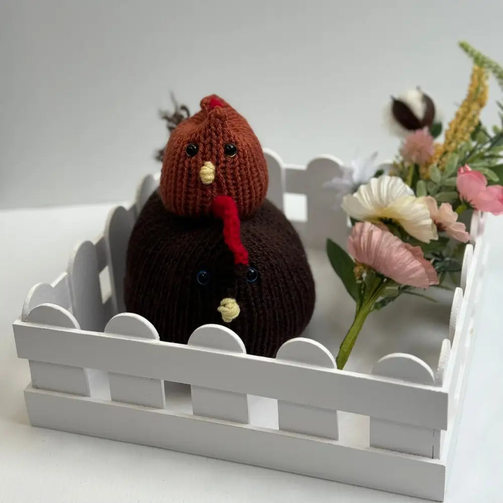 Handcrafted Knitted Chicken Decor - ’Chick Chick Chick Lay a Little Egg for Me’ - HOME DECOR