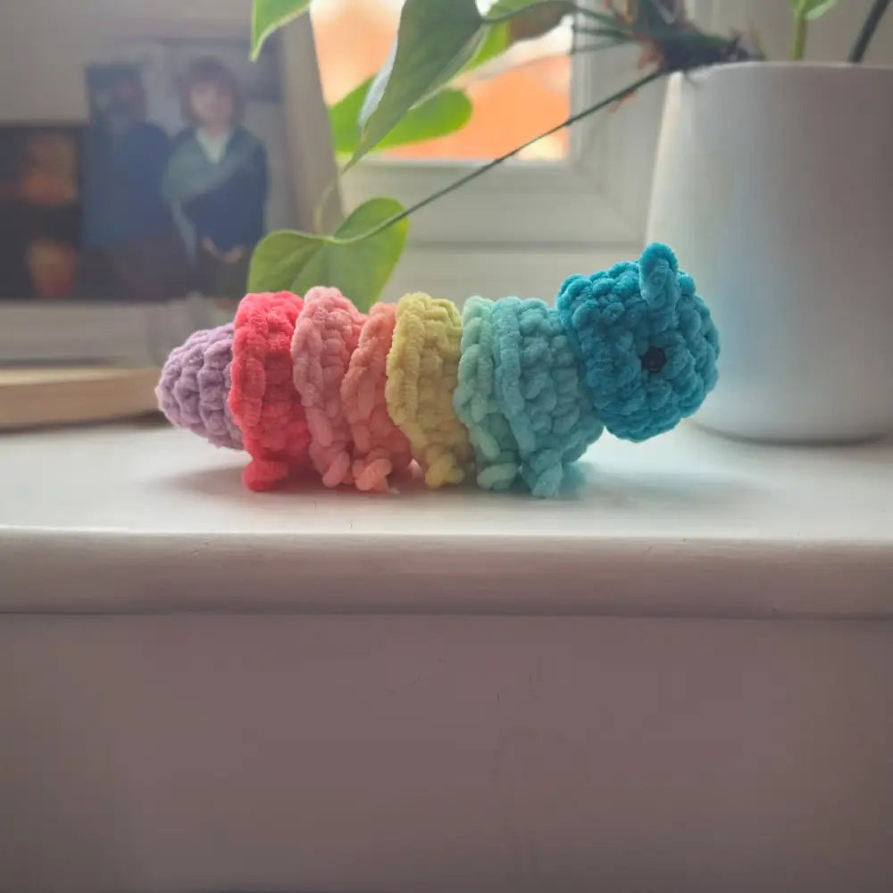 Handmade Crochet Caterpillar - GIFT