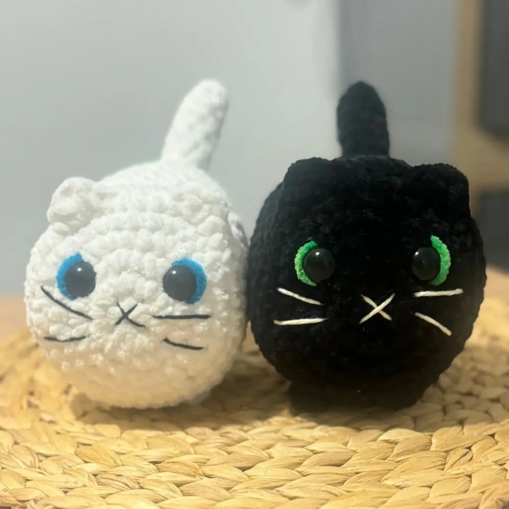 Kittens For Sale - stuffed crocheted cat - Black - GIFT