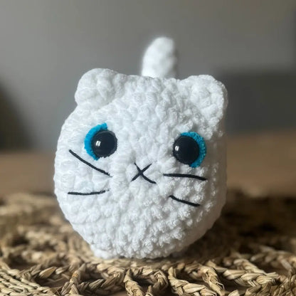 Kittens For Sale - stuffed crocheted cat - White - GIFT