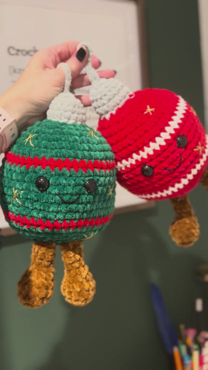 Crochet Christmas Bauble Plushie