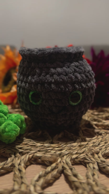 Halloween Cauldron with Removable Lid. Storage Container.