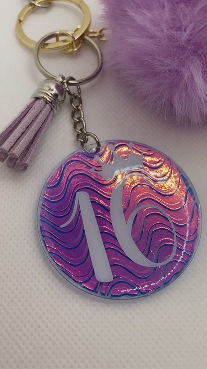 Age keychains / keyring, sweet 16, coming of age, 21 years, 18 years.