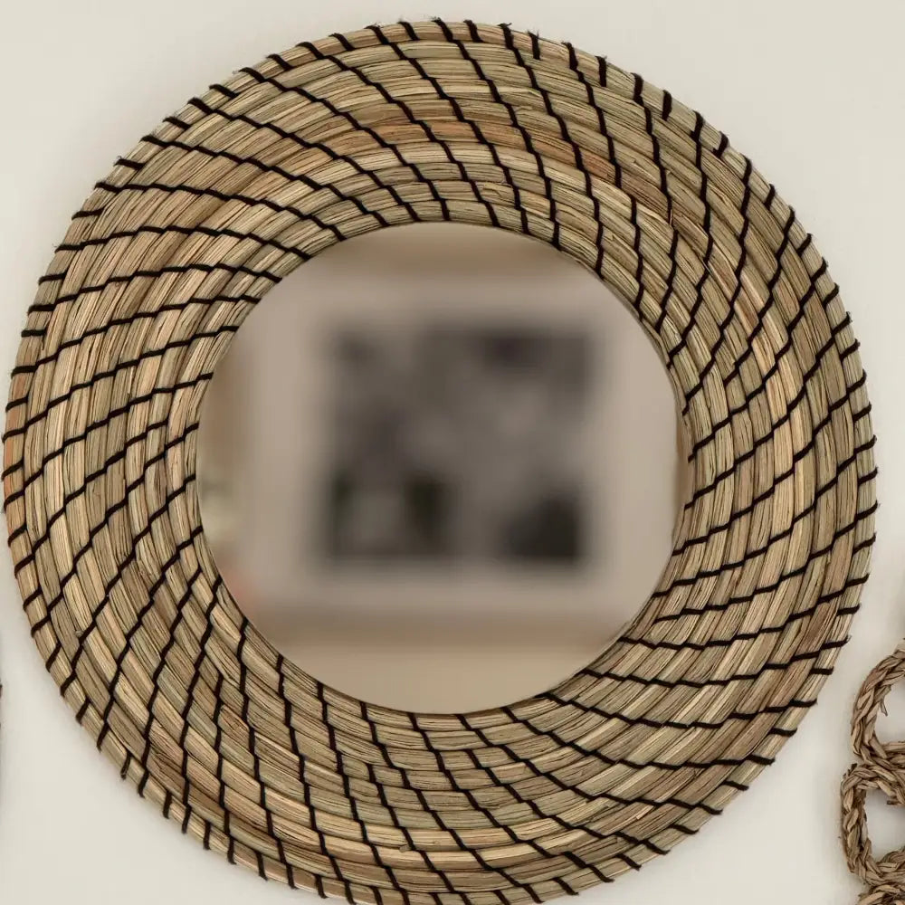 Single or set of 4 Natural wall mirrors for decor. - HOME DECOR