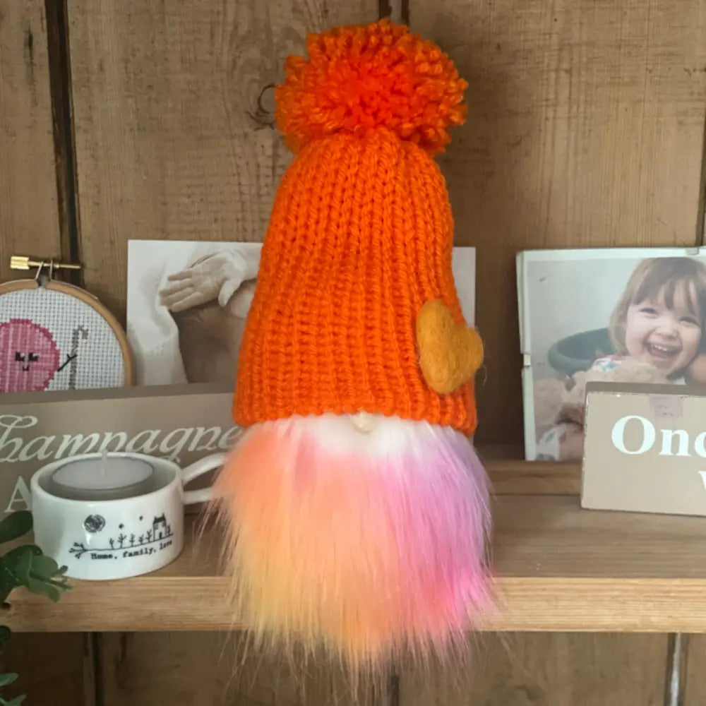 Spring Gonk / Gnome Decoration - Orange - HOME DECOR