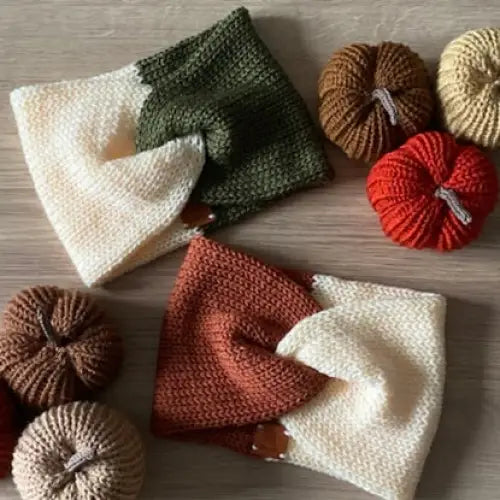 Twisted knitted headband / Ear Warmers two colours. Various colours available - EARWARMER